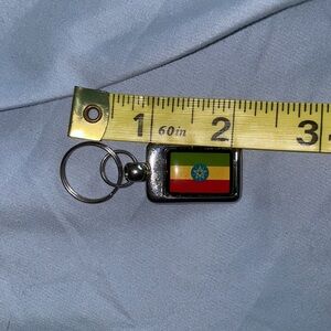 Ethiopia flag keychain Africa